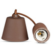 Lampa Wisząca Oprawa E27 Betonowy klosz z brązowym kablem VT-7668 V-TAC