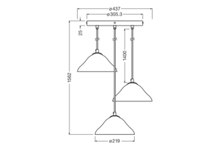 Lampa Sufitowa Wisząca Dekoracyjna E14 Biały Decor Ledvance