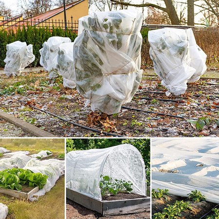 Agrowłóknina Wiosenna Okryciowa 1.6 x 10 m 17g Biała