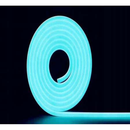 Taśma LED NEON 12V 10W 120LED Błękitna IP67 6x12mm 1m Lumiled