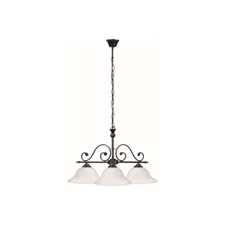 Lampa Sufitowa Wisząca Żyrandol 3x E27 Czarny Klasyczny Dorothea 7773 Rabalux
