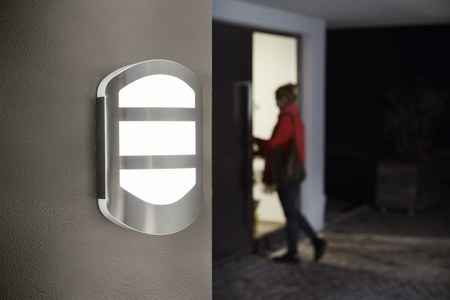 Kinkiet Ogrodowy Lampa Elewacyjna Zewnętrzna LED 12W 650lm 3000K Ciepła Aluminium IP44 Endura Osram