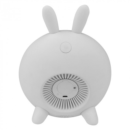 Lampka Nocna Dziecięca LED Zegar Elektroniczny BUDZIK 3.1W 3000K Ciepła + Wielokolorowa RGB Biała KRÓLIK MARY'S