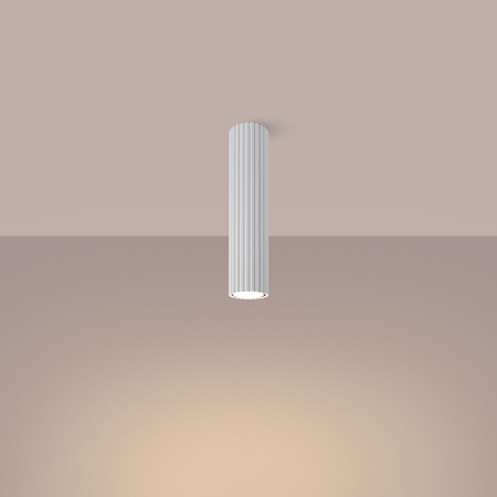 Lampa Sufitowa Oprawa Natynkowa Tuba Spot 1x GU10 Biała Karbon Deep Space SL.1532 Sollux