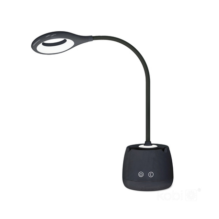 Lampka Biurkowa Stołowa LED Akumulatorowa 5W 180lm Czarna Lusia LED2B Kobi