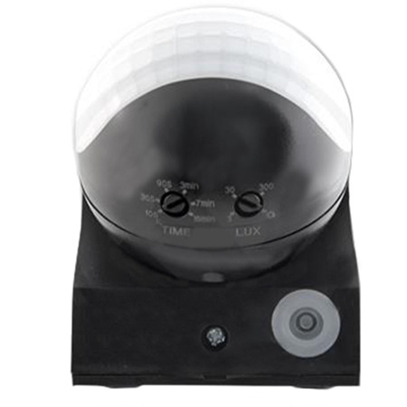 Czujnik Ruchu Zewnętrzny Regulowany PIR IP44 Czarny