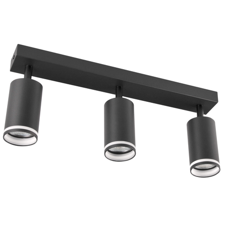 Lampa Listwa Oprawa Sufitowo-Ścienna LED PARIS 3 x GU10 Czarny GOLDLUX (Polux)