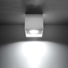 Lampa Sufitowa Oprawa Natynkowa GU10 Kwadratowa Biała Nowoczesna Quad Sollux