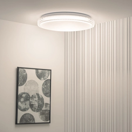 Plafon LED Lampa Sufitowa Natynkowa AGA2 72W IP44 CCT Biały Okrągły 50cm + PILOT LUMILED