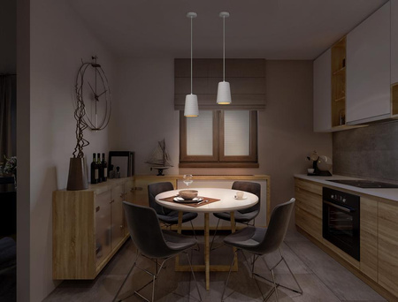 Lampa Sufitowa Wisząca Dekoracyjna E27 Zwis Biały Decor Ledvance