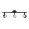 Lampa Listwa LED Oprawa Sufitowo-Ścienna 12,6W KUBIK 3 Czarny 3000K GOLDLUX (Polux)
