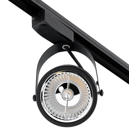 Zestaw Szyna Oświetleniowa Szynoprzewód 1,5m + 3x Reflektor Szynowy GU10 AR111 VICTUS Czarny