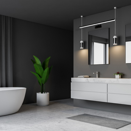 Lampa Ścienna Kinkiet SHINE Czarna 80cm 15W LED Milagro