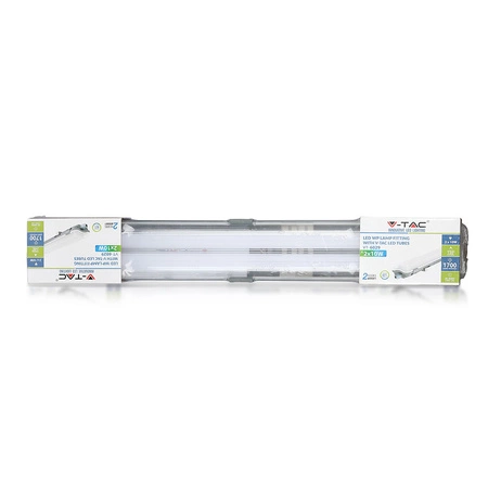 Oprawa Hermetyczna Pyłoszczelna 60 cm IP65 + 2x Świetlówka LED 10W 4000K VT-6029 V-TAC