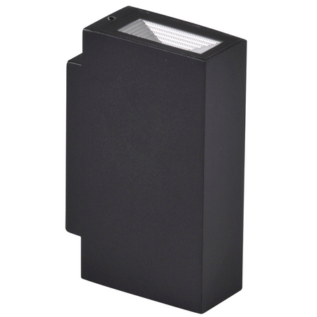 Kinkiet Elewacyjny LED Czarny Góra/Dół 2x2,5W 4000K Neutralna ORLEAN GOLDLUX (Polux)