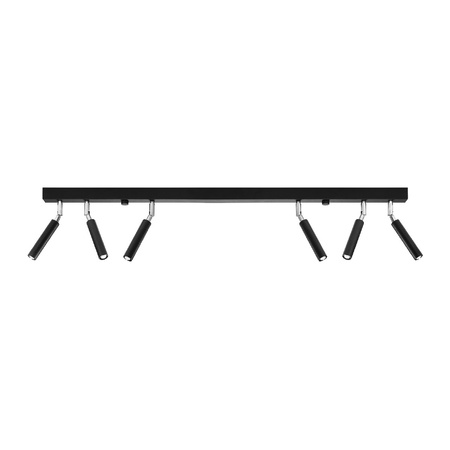 Lampa Sufitowa Oprawa Natynkowa SPOT TUBA Reflektor 6x G9 Tubularna Czarna Nowoczesna Eyetech Sollux