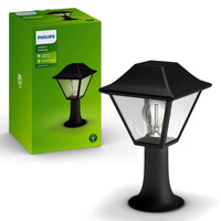 Lampa Ogrodowa Zewnętrzna SŁUPEK 30cm LATARNIA E27 IP44 Alpenglow Philips