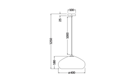 Lampa Sufitowa Wisząca Dekoracyjna E27 Zwis Brązowy Karton Decor Ledvance