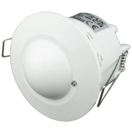 Mikrofalowy Czujnik Ruchu Podtynkowy 360° 8m Wewnętrzny Biały