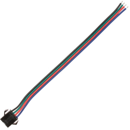 Złączka żeńska do taśmy LED RGB 4-PIN z przewodem 12mm