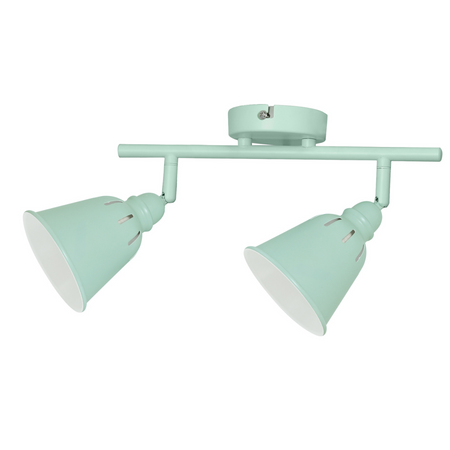KINKIET FIONA oprawa ścienna 2xE14 do sufitu MIĘTA GOLDLUX (Polux)