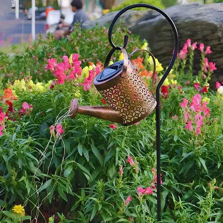 Lampa Ogrodowa LED Solarna Wbijana Konewka Miedziana IP44
