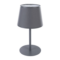 Lampa Stołowa Biurkowa Nocna MAJA GRAY Abażur Grafitowa Klasyczna E27 2934 TK Lighting