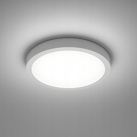 Panel LED Oprawa Sufitowa 18W 1440lm 4000K Neutralny 120° Natynkowy Okrągły Biały Bingo Masterled