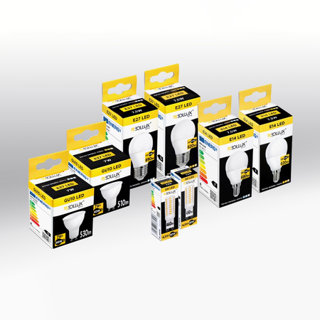 Żarówka LED E27 Kulka 8W 690lm 4000K Neutralna Sollux