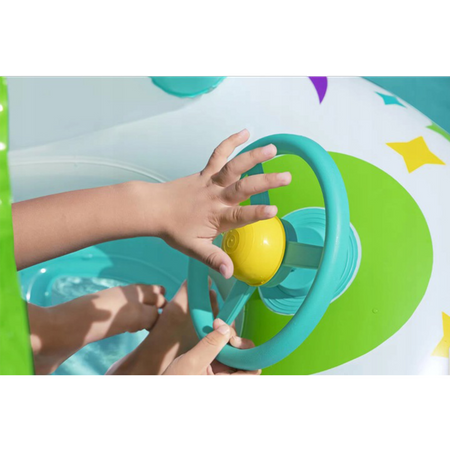 Łódka do Pływania dla Dzieci Ponton Dmuchany z Daszkiem