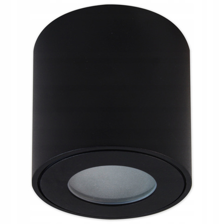 Oprawa Natynkowa Tuba GU10 Okrągła Czarna 84mm IP54 Nowoczesna