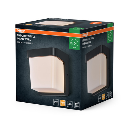 Kinkiet Ogrodowy Lampa Elewacyjna Zewnętrzna LED 11W 550lm 3000K Ciepła Szary IP65 Endura Osram