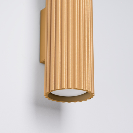 Lampa Ścienna Kinkiet Tuba Spot 2x GU10 Złota Karbon Deep Space SL.1558 Sollux