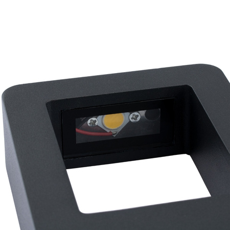 Lampa ogrodowa oprawa ELEWACYJNA KINKIET LED 6W Malta czarna