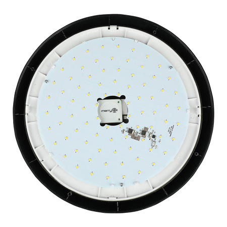 Plafon LED Lampa Sufitowa 12W 3000K 840lm IP66 Okrągła Z czujnikiem mikrofalowym Czarna VT-8008 V-TAC