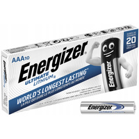 10x Baterie ENERGIZER ULTIMATE LITHIUM AAA LR03 1,5V Blister