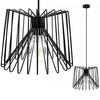 Lampa Wisząca Sufitowa Druciana Czarna LOFT E27 Metal