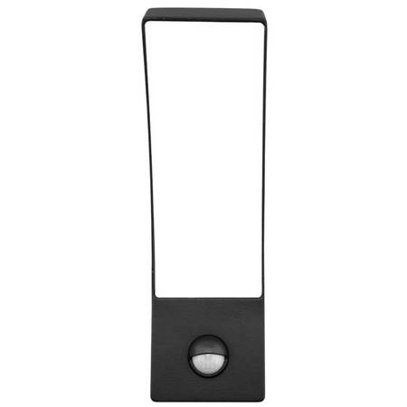 Lampa Elewacyjna LED Zewnętrzna Ścienna Czarna Kinkiet Ogrodowy 10W 4000K IP44 Czujnik Ruchu LOGIA LUMILED