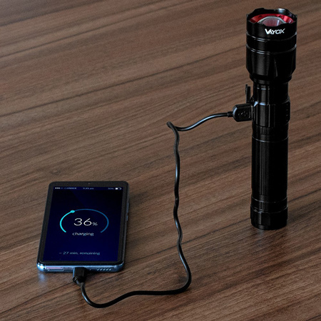 Latarka Taktyczna LED Lampka Ręczna Mocna 30W 1060lm Pro Series VA0108 Vayox