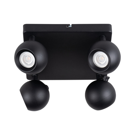 Oprawa ścienno-sufitowa GALOBA 4x GU10 PAR16 Czarna KANLUX