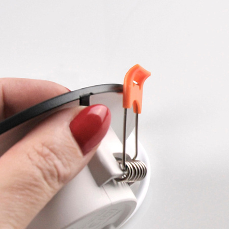 Oprawa Sufitowa Podtynkowa ZOE LED 4,8W 4000K Okrągła Oczko biała + Pierścień czarno - srebrny