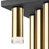 Lampa Sufitowa DIEGO 5xE27 Czarna Złota LM-5.124/A Lamkur