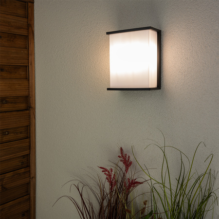 Lampa Ogrodowa Zewnętrzna Ścienna Kinkiet Elewacyjny 2x E27 Prostokątny LEVIS LUMILED