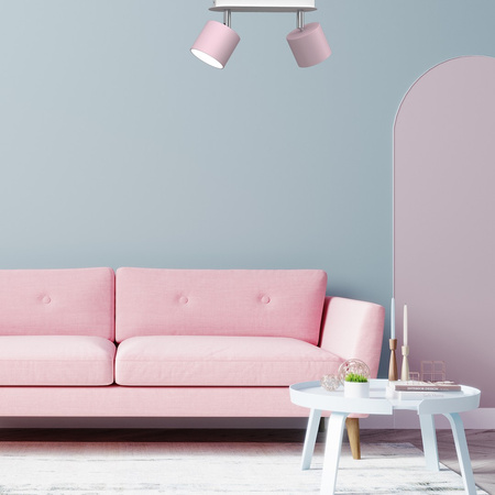 Lampa Sufitowa DIXIE Różowa 2xGX53 Milagro