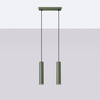 Lampa Wisząca Sufitowa Zwis Tuba Spot 2x GU10 Oliwkowa Lagos Ocean Green SL.1485 Sollux