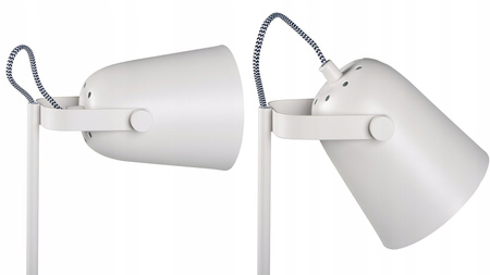 Lampka Biurkowa Stołowa Szkolna Nocna + Organizer Raibo E27 5W Biała KANLUX