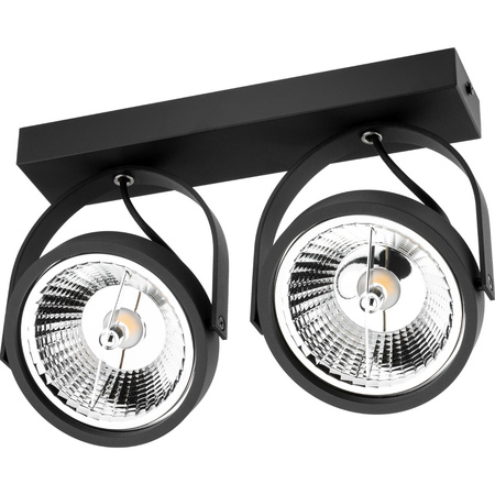 Lampa sufitowa Kinkiet LEON 2x ES111 Ruchomy czarny