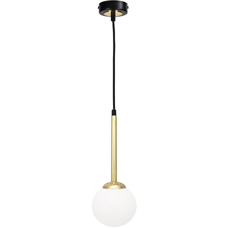 Lampa wisząca czarny mosiądz MiLAGRO PARMA 1x E14