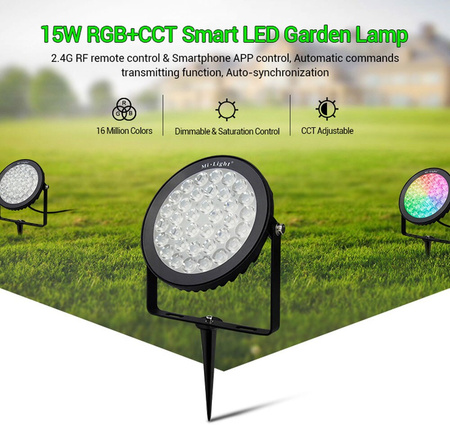 Lampa OGRODOWA LED 15W Garden Light RGB+CCT Mi-Light - FUTC03