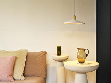 Lampa Sufitowa Wisząca Dekoracyjna E27 Zwis Biały Brązowy Decor Ledvance